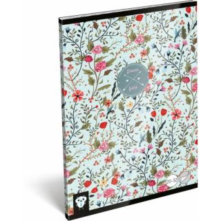 Füzet tűzött A/5 Kis Bagoly Flower Field Lizzy Card - sima