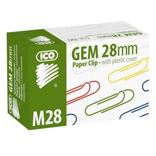 Gemkapocs ICO M28 28mm színes 100 db