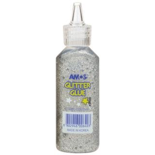 Glitter ragasztó 22 ml ezüst színben 1517-02