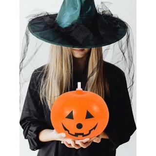 Gumi lufi led világítással tök formájú halloween 5 db 30 cm 637048