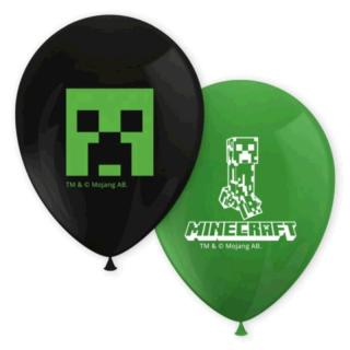 Gumi lufi Pixel Minecraft mintájú 27 cm 8db/cs 956625