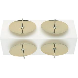 Gyertyatüske 4 cm arany színű 4 db 2669
