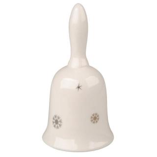 Harang arany díszítéssel porcelán 6x12cm 19584