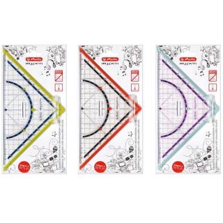Háromszög vonalzó 25 cm-es skálával szögmérővel Herlitz my.pen