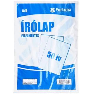 Írólap A/5 félfamentes 10-50 50 ív/csomag