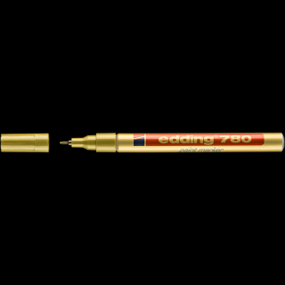 Lakkmarker 0,8mm, kerek Edding 780 arany