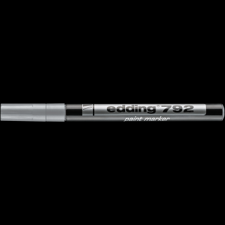Lakkmarker 0,8mm, kerek Edding 792 ezüst