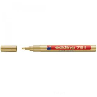 Lakkmarker 1-2mm, kerek Edding 751 arany