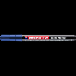 Lakkmarker 1-2mm, kerek Edding 791 kék