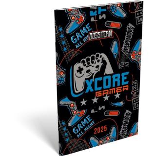 Lizzy Calendar A6 tűzött zsebnaptár Bossteam Xcore 2025