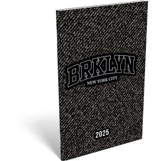 Lizzy Calendar A6 tűzött zsebnaptár NyC Brklyn 2025