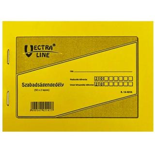 Nyomtatvány szabadságengedély 50x2 vegykezelt