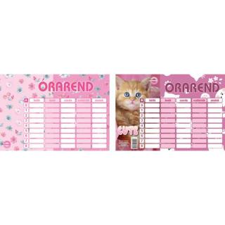Órarend T-Creativ nagy 24 Girls 165x235 cm 25 db-os csomag