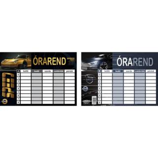 Órarend T-Creativ nagy 24 Sportcars 165x235 cm 25 db-os csomag