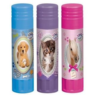 Ragasztóstift 21gr állatos mintával cica, kutya, ló Pretty Pets