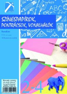 Színes papír és pontrács T-Creativ II.-IV. osztályos