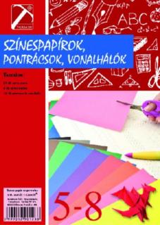 Színes papír és pontrács T-Creativ V.-VIII. osztályos