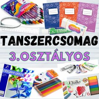 Tanszercsomag 3. osztályos tanulóknak INGYEN füzetekkel, órarenddel és kiszállítással