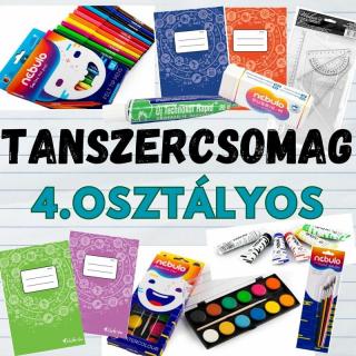 Tanszercsomag 4. osztályos tanulóknak INGYEN füzetekkel, órarenddel és kiszállítással