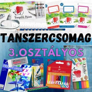 Tanszercsomag EXTRA 3. osztályos tanulóknak INGYEN füzetekkel, órarenddel és kiszállítással