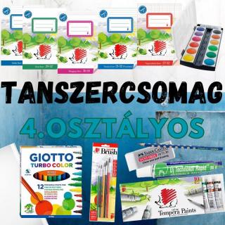 Tanszercsomag EXTRA 4. osztályos tanulóknak INGYEN füzetekkel, órarenddel és kiszállítással