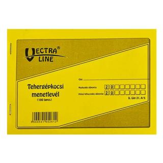 Tehergépjármű menetlevél nyomtatvány A/5 100 lapos