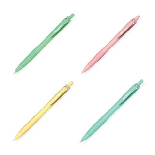 Zseléstoll 0,3 mm nyomógombos kék írásszín áttetsző test FlexOffice Pazto vegyes pasztell színű