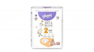 Bella Happy pelenka Soft  Delicate (2-es) 3 - 6 kg (78 db/cs)