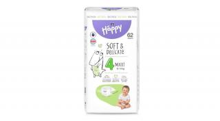 Bella Happy pelenka Soft  Delicate (4-es) 8 - 18 kg (62 db/cs)