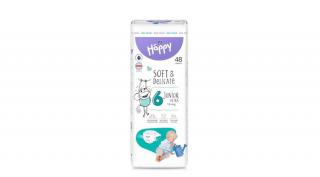 Bella Happy pelenka Soft  Delicate (6-os) 15 - 30 kg (48 db/cs)