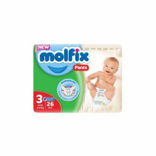 Molfix bugyipelenka Pants (3-as) 4 - 9 kg (26 db/cs)