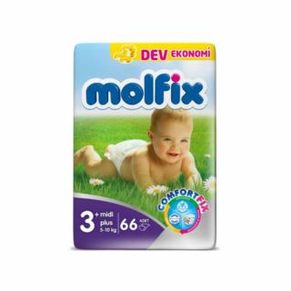 Molfix pelenka Jumbo - Csomagolás sérült! (3+-os) 5 - 10 kg (66 db/cs)