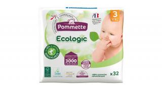 Pommette pelenka Ecologic, Csomagolás sérült! (3-as) 4 - 9 kg (32 db/cs)