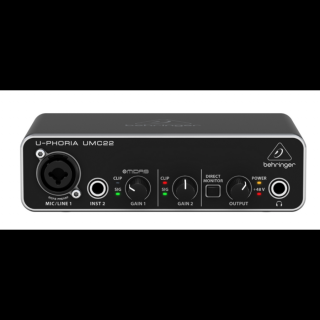Behringer U-PHORIA UMC22 USB/audio interfész