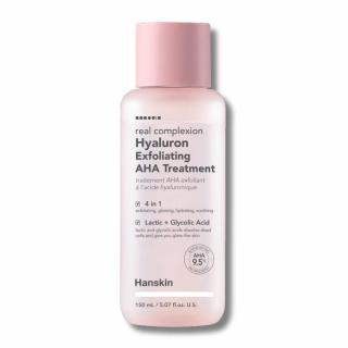 HANSKIN Real Complexion Hyaluron Exfoliating AHA Treatment - gyengéd hámlasztó 150ml