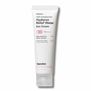 HANSKIN Real Complexion Hyaluron Relief Water Sun Cream SPF30 - vízálló fényvédő 50ml