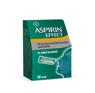 Aspirin® Effect 500 mg szájban diszpergálódó granulátum 10x