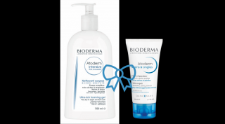 BIODERMA Atoderm Intensive gél moussant 500ml +  BIODERMA Atoderm Kéz- és körömápoló krém 50ml csomag
