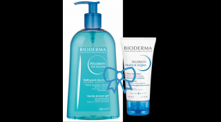 BIODERMA Atoderm Tusfürdő 500ml +  BIODERMA ATODERM KÉZ- ÉS KÖRÖMÁPOLÓ KRÉM 50ML csomag