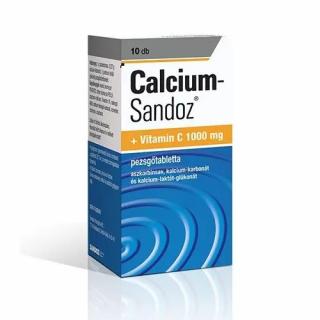 Calcium-Sandoz + Vitamin C 1000mg pezsgőtabletta 10x