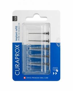 Curaprox CPS Implant 508 fekete, kúpos fogköztisztító kefe  (5 db)