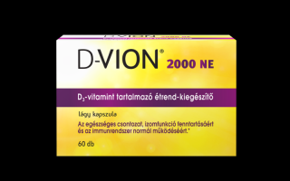 D-Vion 2000 NE D3-vitamint tartalmazó étrend-kiegészítő lágy kapszula 60x