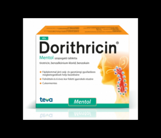 Dorithricin szopogató tabletta - mentolos 40x