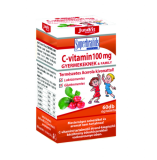 JutaVit C-vitamin 100mg Természetes Acerola kivonattal 60x