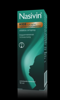 Nasivin Kids 0,25 mg/ml tartósítószermentes oldatos orrspray 10ml