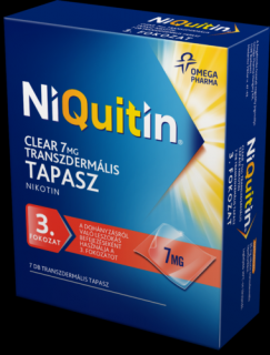 NiQuitin Clear transzdermális tapasz 7mg 7x