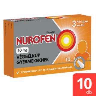 Nurofen 60 mg végbélkúp gyermekeknek 10x