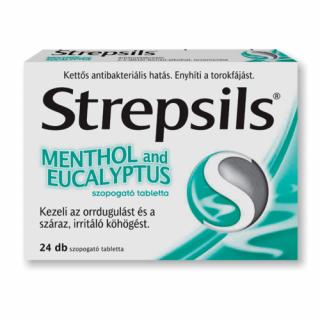 Strepsils menthol and eucalyptus szopogató tabletta 24x