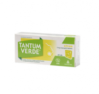 Tantum Verde citrom 3 mg szopogató tabletta 20x