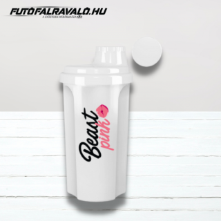 Shaker fehér-pink csajos 700ml